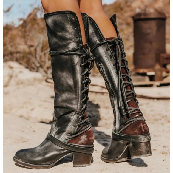 Freebird by Steven  Coal Tall Boots Size 7 - Picture 2 of 9